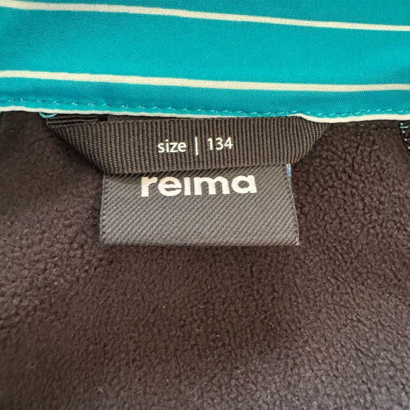 REIMA VANTTI SOFT SHELL FLEECE LINED JACKET KIDS SZ 9Y EU 134 RAIN SNOW - Picture 5 of 10
